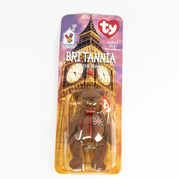 Ty Beanie Baby Rare Error 1993 OakBrook Collectible Britannia The Bear 1999 McDo - Picture 1 of 4